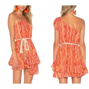 Free People Heart Shaped Asymmetrical Ruffle Face Mini Dress Women's Small